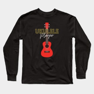 Ukulele Player Red Ukulele Long Sleeve T-Shirt